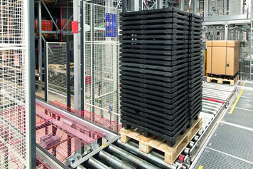 Stöcklin Paletten-Förderanlage Europaletten